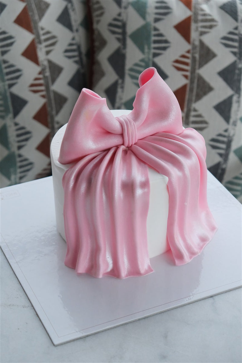 Butik Pembe Kurdele Pasta