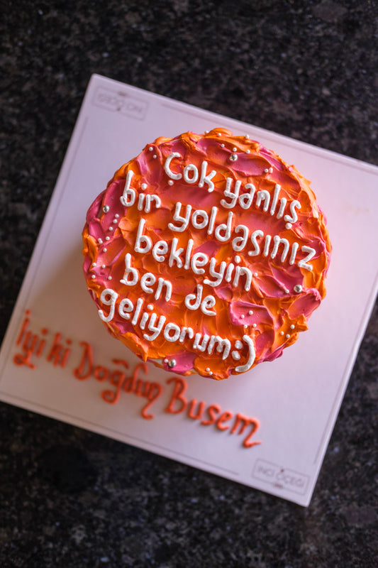 Butik Motto Turuncu Darbeli