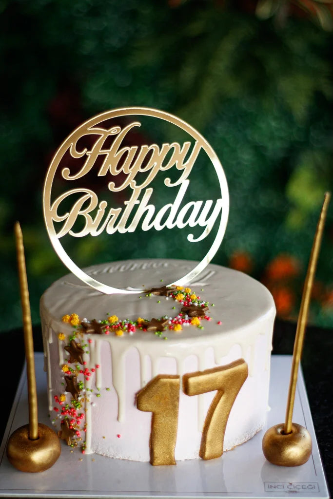 Butik Buttercream Damlayan Doum Günü Pastas