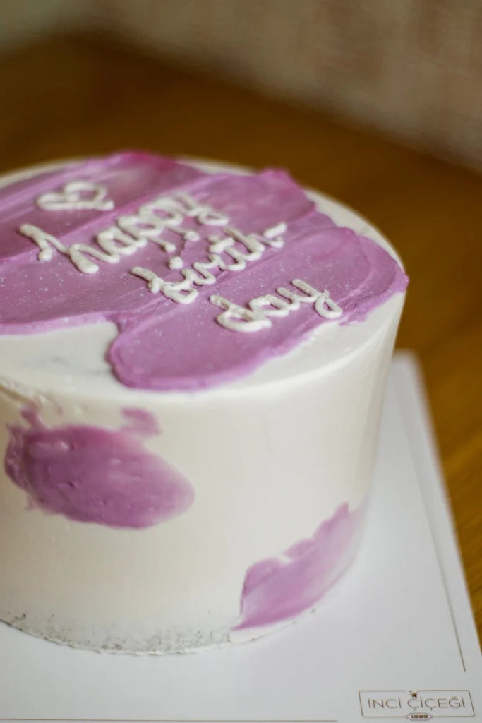 Butik Buttercream Mor Geçili