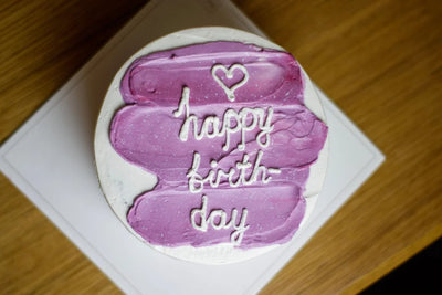 Butik Buttercream Mor Geçili