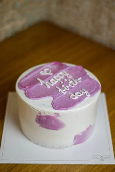 Butik Buttercream Mor Geçili