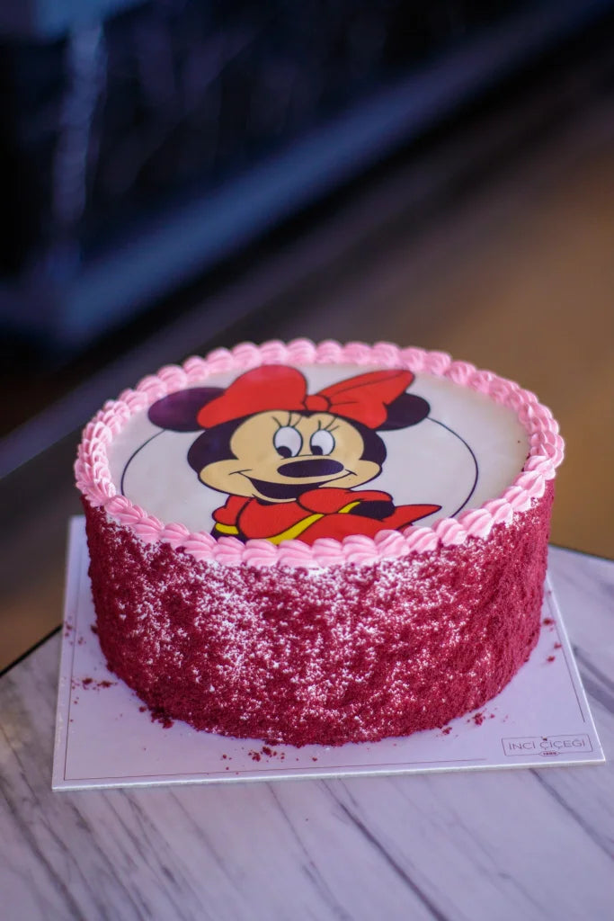 Butik Resimli Minnie Mouse Pasta