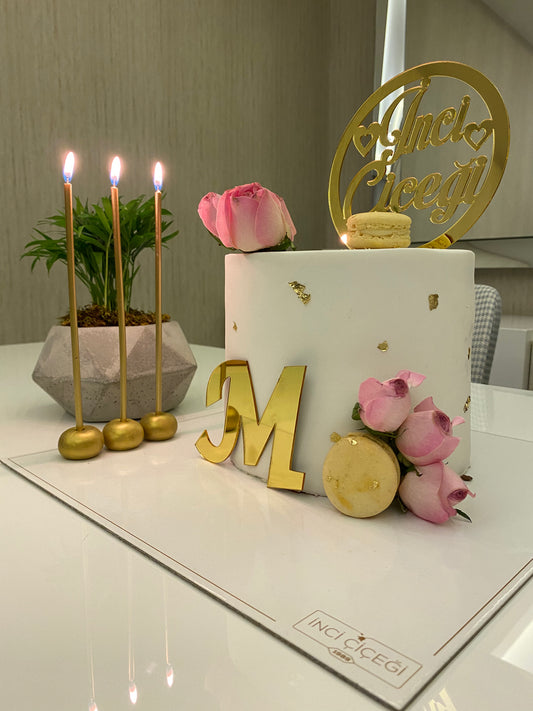 Butik Pembe Güllü Pasta